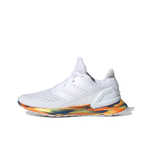 Adidas Run J Breathable Low Top Kids' discomfort Shoes White Blue Teenagers