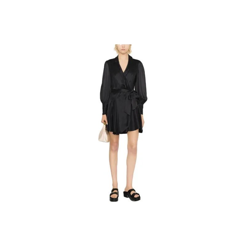 Zimmermann Long-Sleeved Dresses Women's Black-1