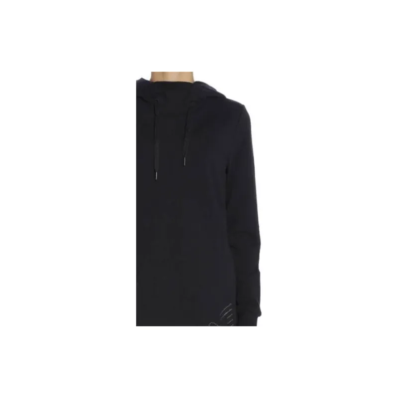 EMPORIO ARMANI EA7 Long Sleeved Dresses Women's Black-6