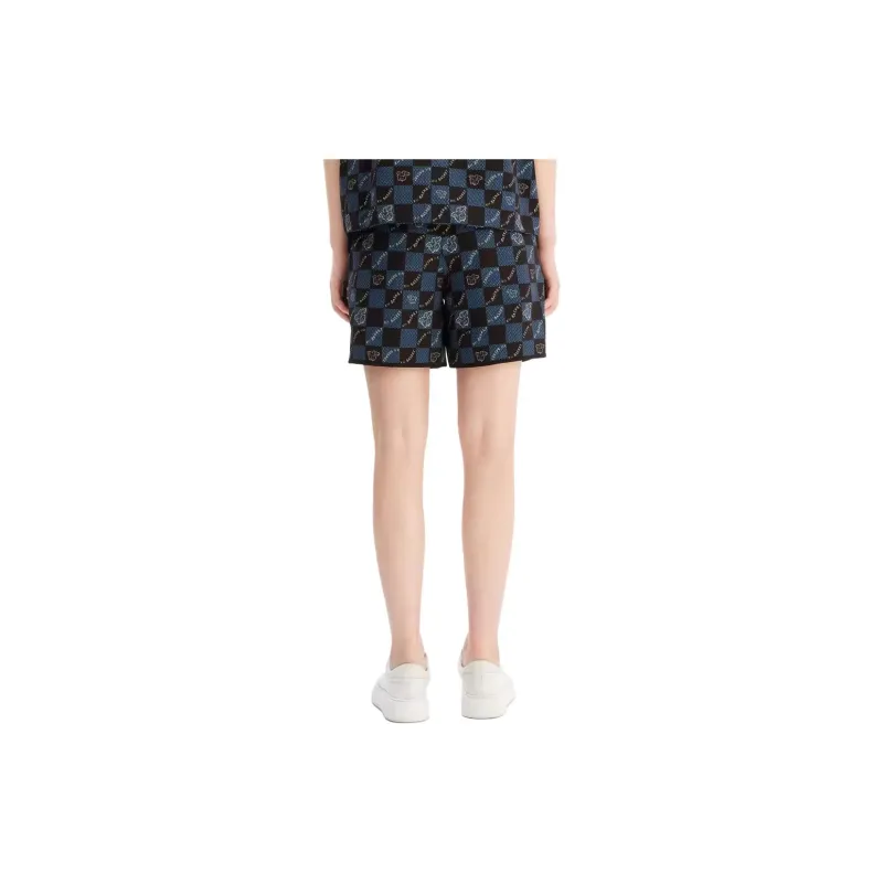 XII BASKET Casual Shorts Women's Navy Blue-2