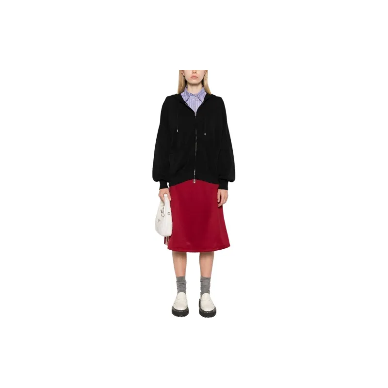 PINKO Tirage Drawstring Zip Up Hoodie-1