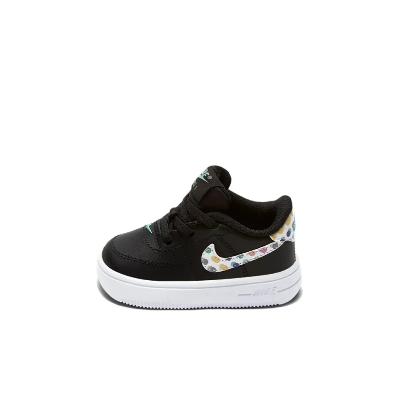 Nike Air Force 1 18 Print Low-Top Toddler Shoes Black White Infant And Toddler-2