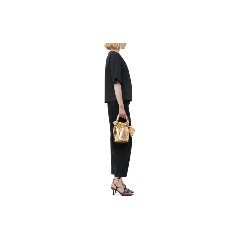 GANNI Cut out Poplin Blouse-3