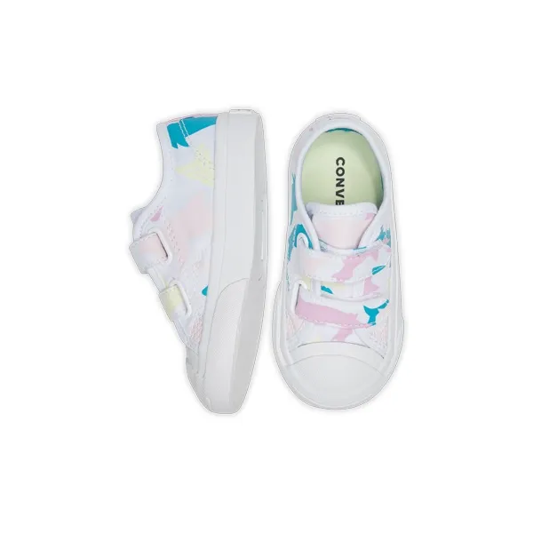 Converse Jack Purcell 2V Low Top Toddler Shoes White Pink Infant And Toddler-3