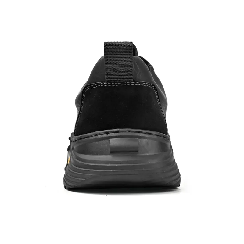 Laoks Men's Casual Shoes Men Low Top Khaki/Black-7