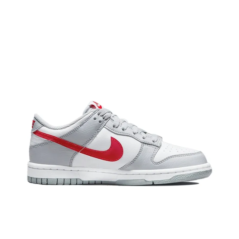 Nike Dunk Low GS 'Grey Red'-1