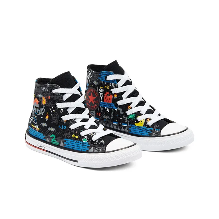 Converse Chuck Taylor All Star High GS 'Gamer - Knights And Skeletons'-2