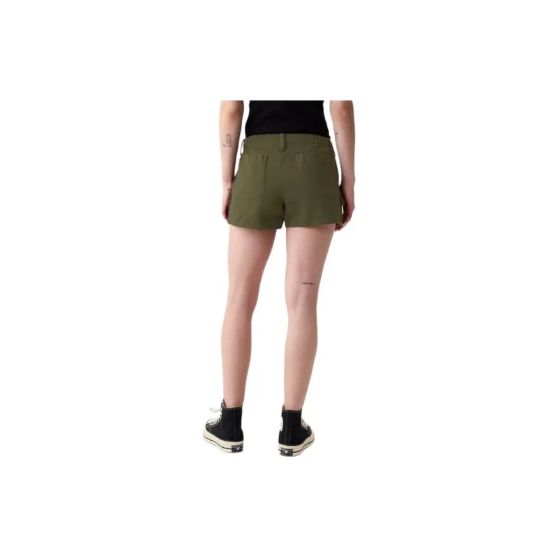 GAP Denim Shorts Women's Olive Green-2