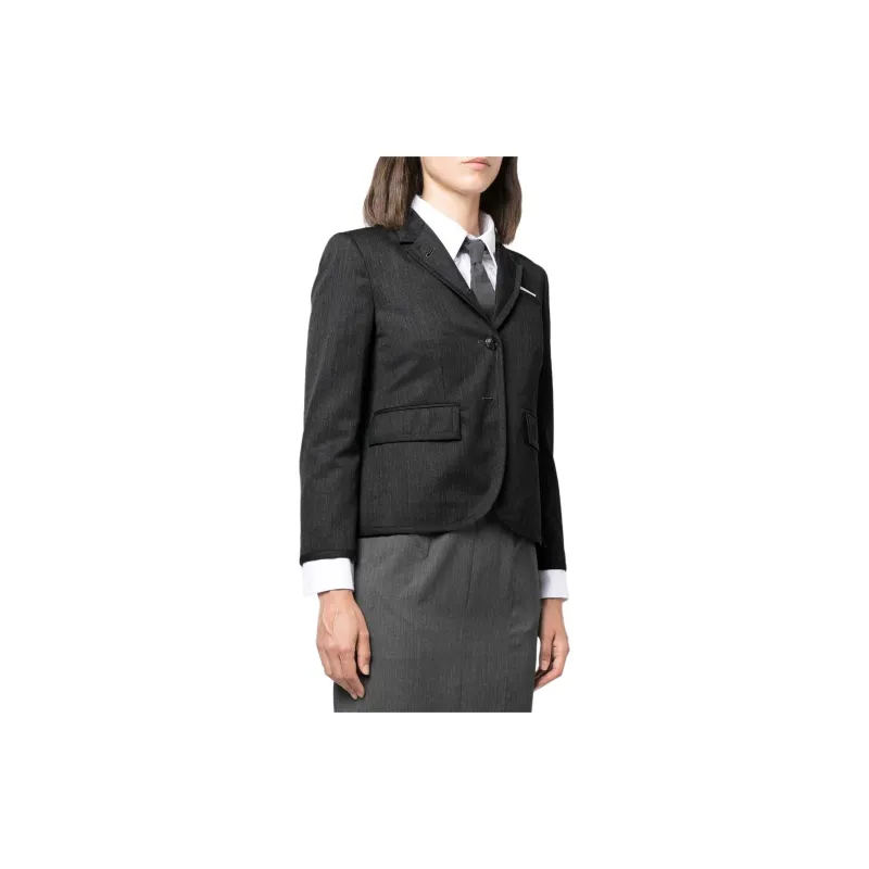 THOM BROWNE Single breasted Wool Blazer-2