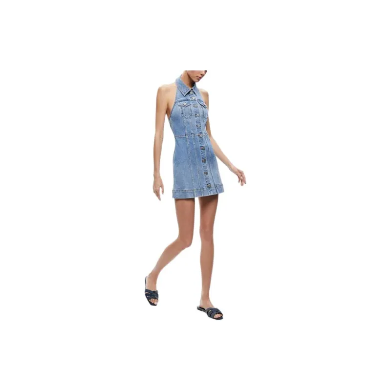 ALICE+OLIVIA Kendall Denim Dress-3