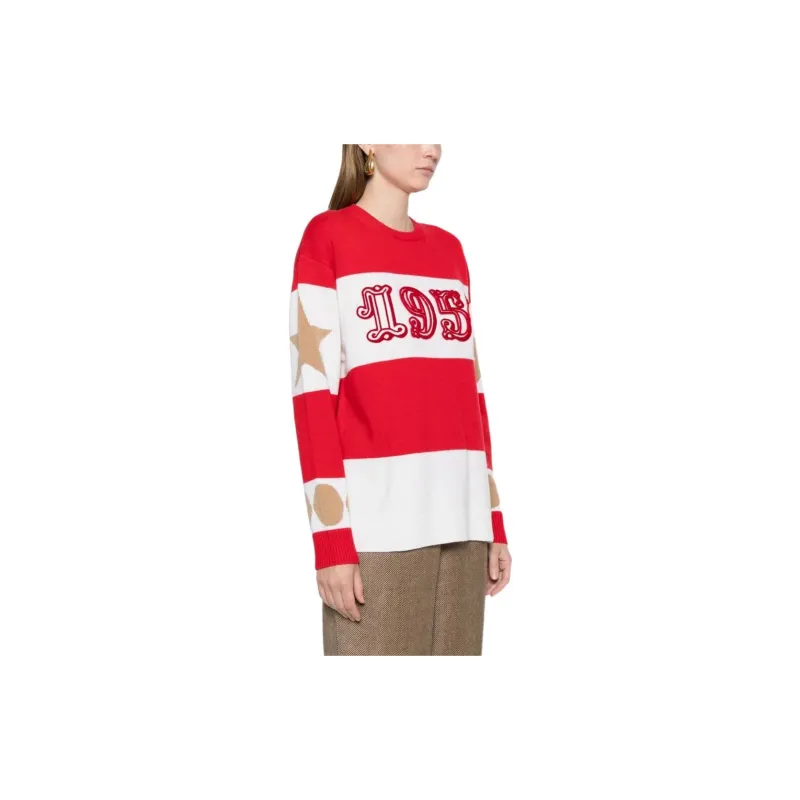 MaxMara Dirce Striped Knitted Jumper-6