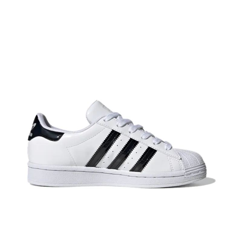 Adidas Originals J Abrasion Resistant Low Top Skateboard Shoes White Teenagers-1