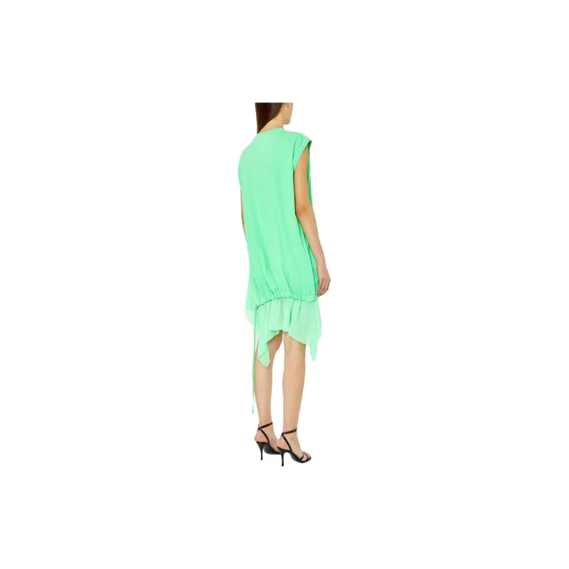 DIESEL Sleeveless Dresses Women's Neon Green-2