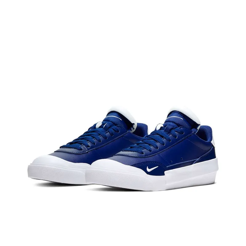 Nike Drop Type PRM Low Top Kids' Skateboarding Shoes Blue White Teenagers-2