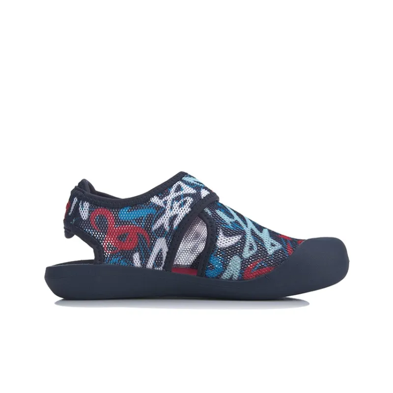 LINING YOUNG Breathable Children's Sandals Blue Gray Teenagers-1