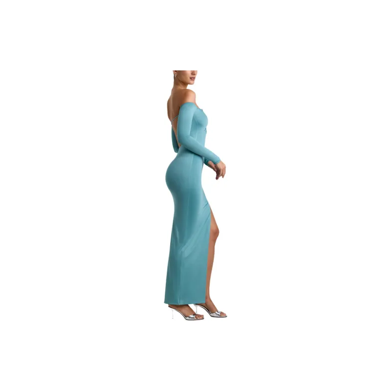 OH POLLY VALEDA Long-Sleeved Dresses Women's Sea Green/Green-3