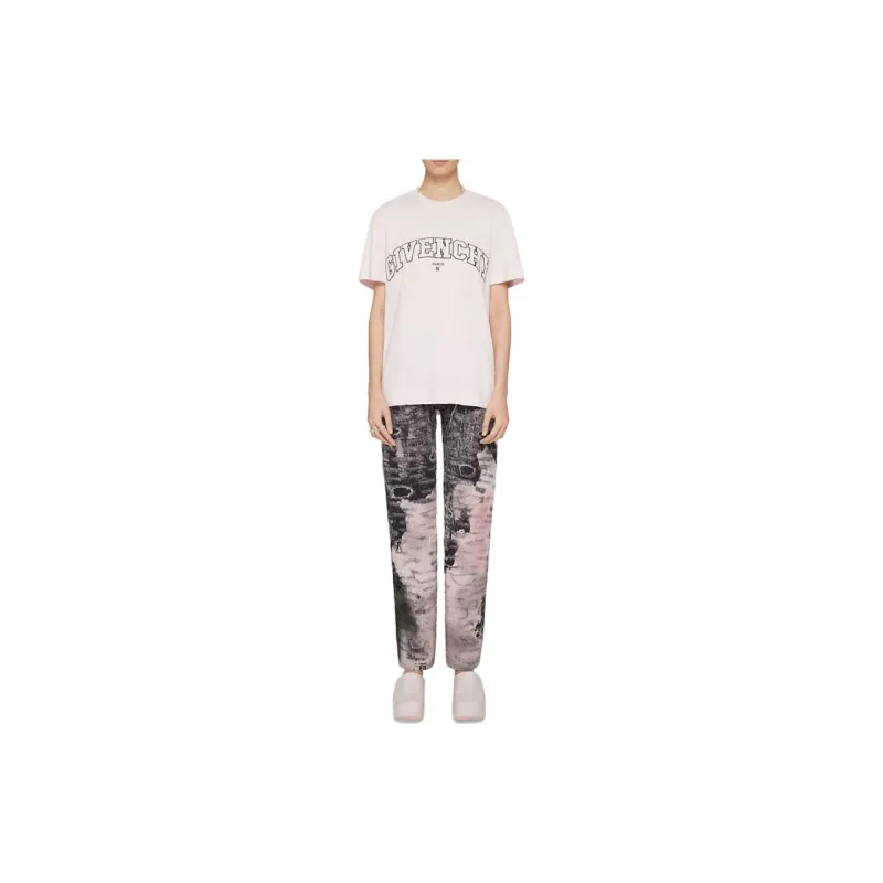 Givenchy Logo embroidered Cotton T shirt-1