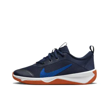 Nike Omni Multi-Court Cushioning Anti-Slip And Wear-Resistant Low-Top Kids Lifestyle Shoes Blue White Teenagers
