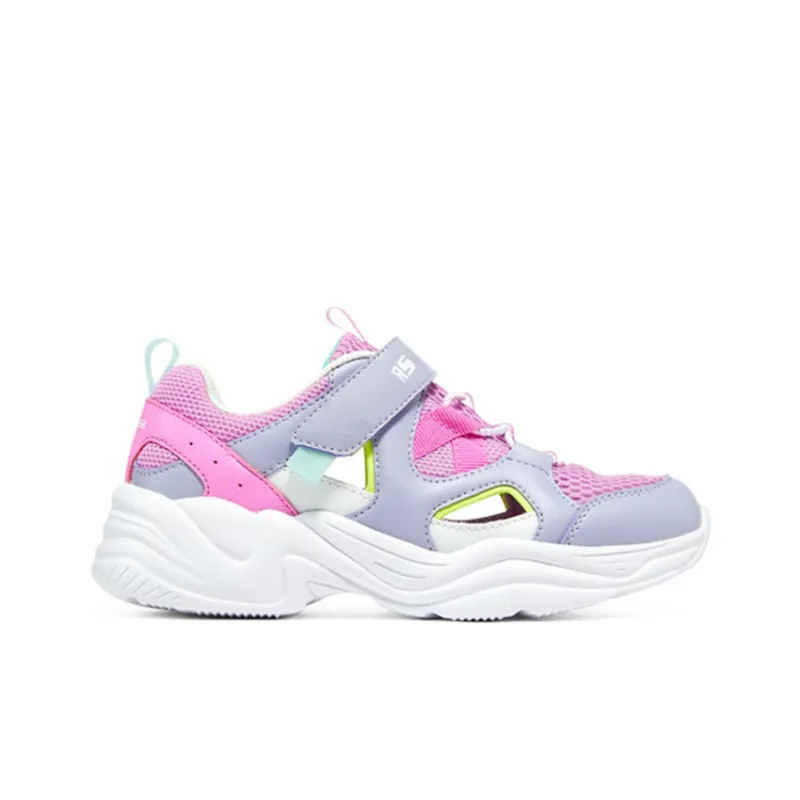 Skechers Slip Resistant Cushioning Abrasion Resistant Breathable Kids Lifestyle Shoes Purple Color Teenagers-1
