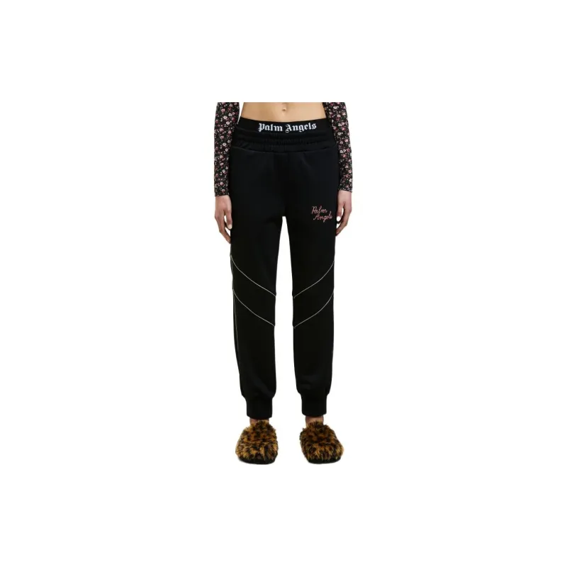 PALM ANGELS Knitted Sweatpants Women's Black-2