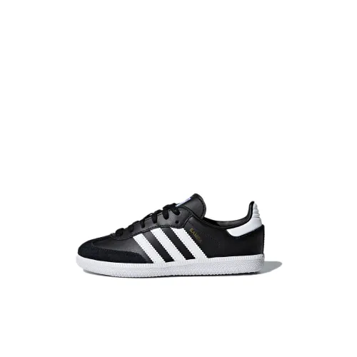 Adidas Originals Samba Low Top Kids' Skateboarding Shoes Black Children Aged 3 7 Years Old