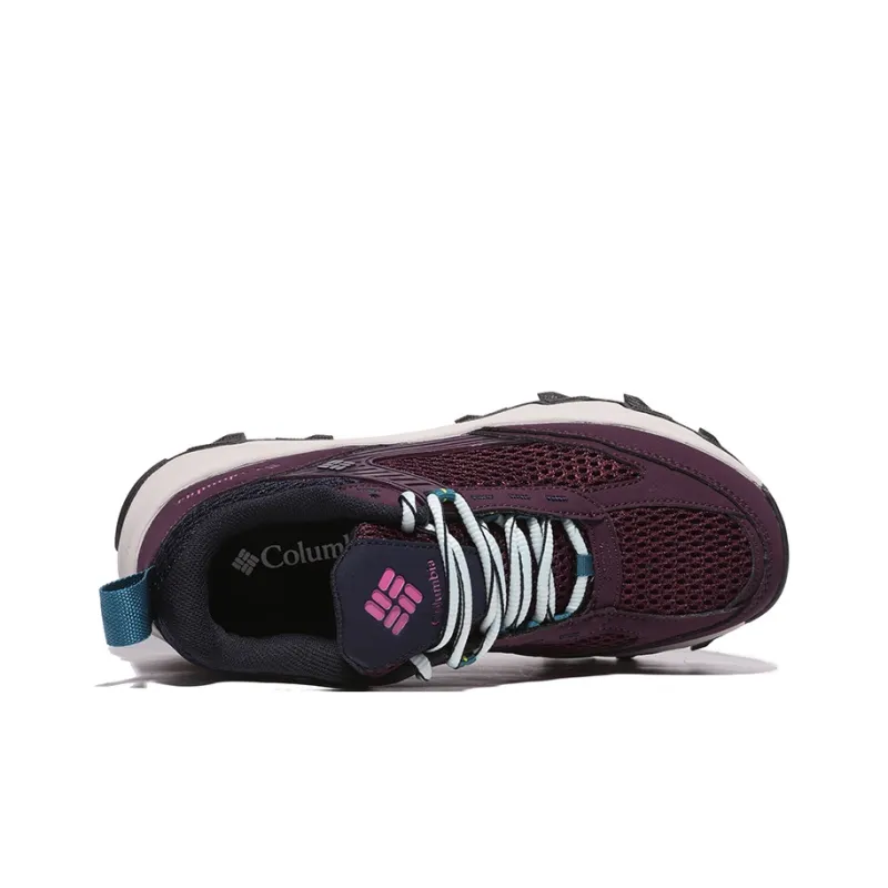 Columbia Anti Slip Wear Resistant Low Top Trekking Shoes Women's Purple-3