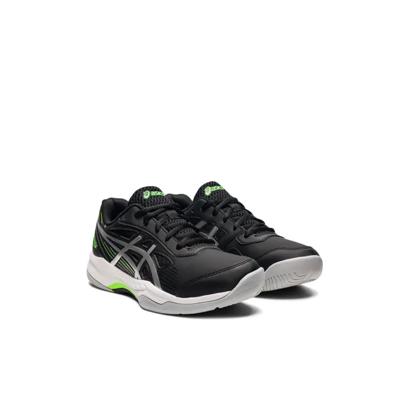 Asics Gel Game 8 Cushioned Slip Resistant Low Top Kids' Running Shoes Black Silver Kids'-2