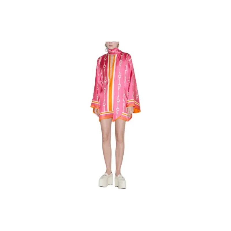 GUCCI Long Sleeved Dresses Women's Pink-1