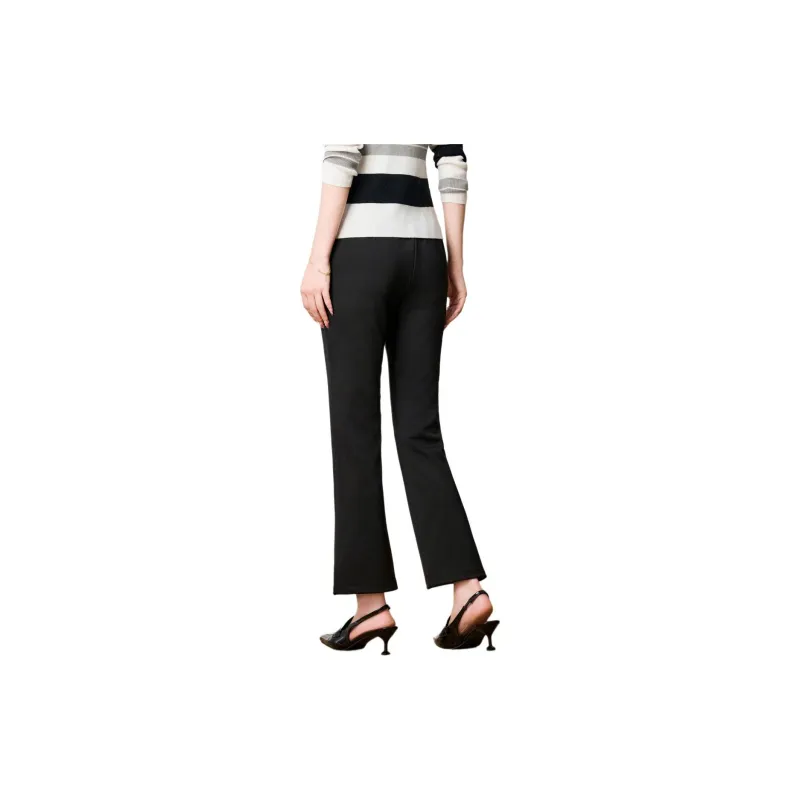 FENHONGMALI Casual Pants Women's Black-2
