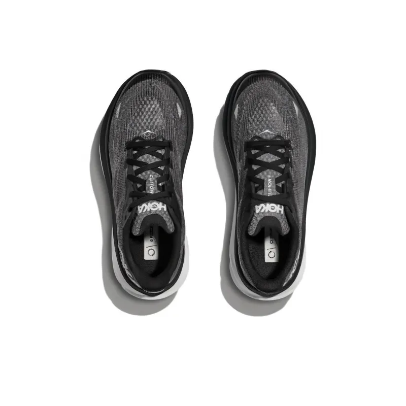 HOKA ONE ONE Clifton 9 Anti Slip Wear Resistant Low Top Kids' Running Shoes Black Gray Kids'-2