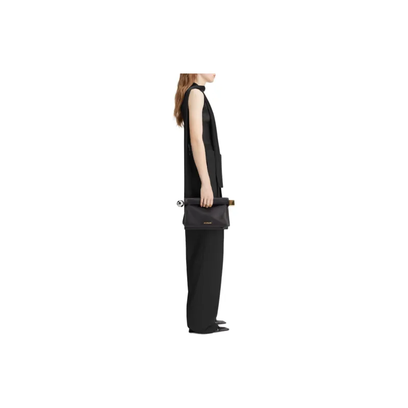 Jacquemus Scarf Top T-Shirt Women's Black-3