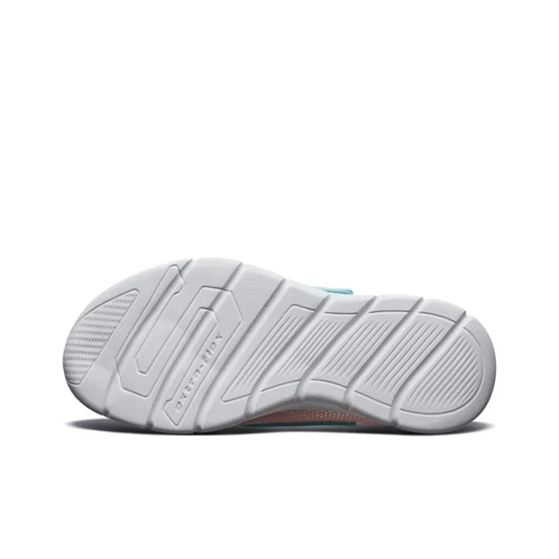 Skechers Comfy Flex 1.0 Abrasion Resistant, Breathable, Lightweight Low Top Kids' Running Shoes Pink Green Teenagers-4