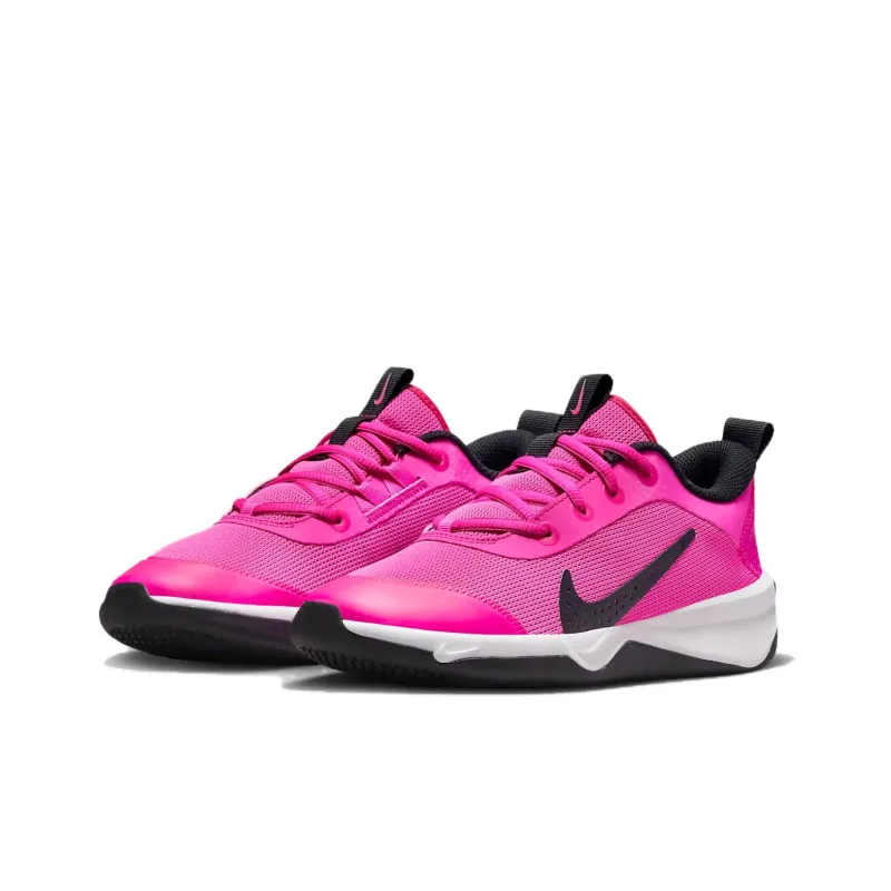 Nike Omni Multi Court Shock Absorbers With Slip Resistant Features Low Top Kids Lifestyle Shoes Purple Black Teenagers-2