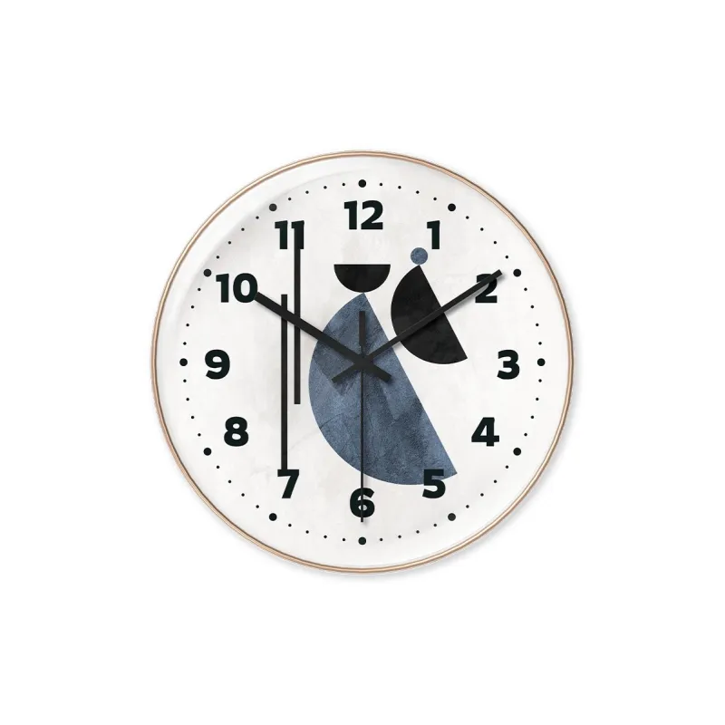 WEESHI Sweeping Seconds Movement Minimalist Style Wall Clock Unisex-4