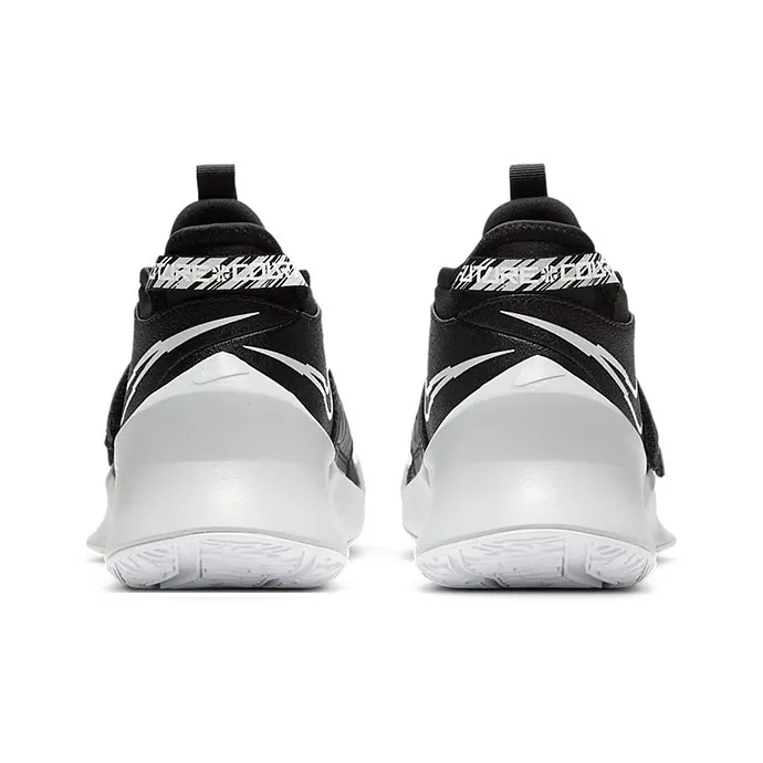 Nike Future Court 3 Mid Top Children's Basketball Shoes Black White Teenagers-4