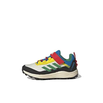 Adidas Terrex Agravic Flow Anti Slip Wear Resistant Low Top Kids' Running Shoes Black White Yellow Kids'