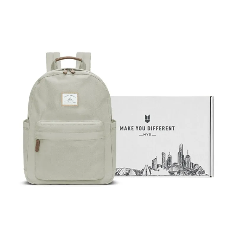 MYD Polyamide Backpack Large Size Unisex Kiwi/Sunflower Seed/Blackberry-0
