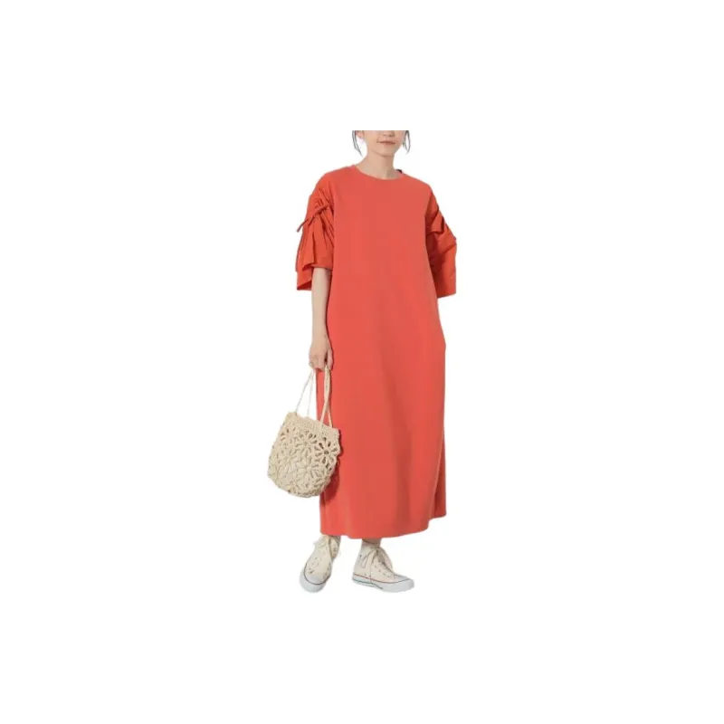 Beams Short Sleeved Dresses Women's-7