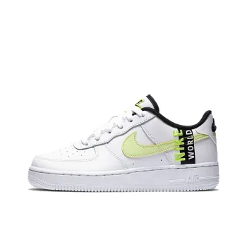 Nike Air Force 1 Low Worldwide White Barely Volt GS