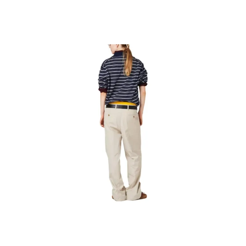 MIU MIU Logo print Striped Polo Top-2