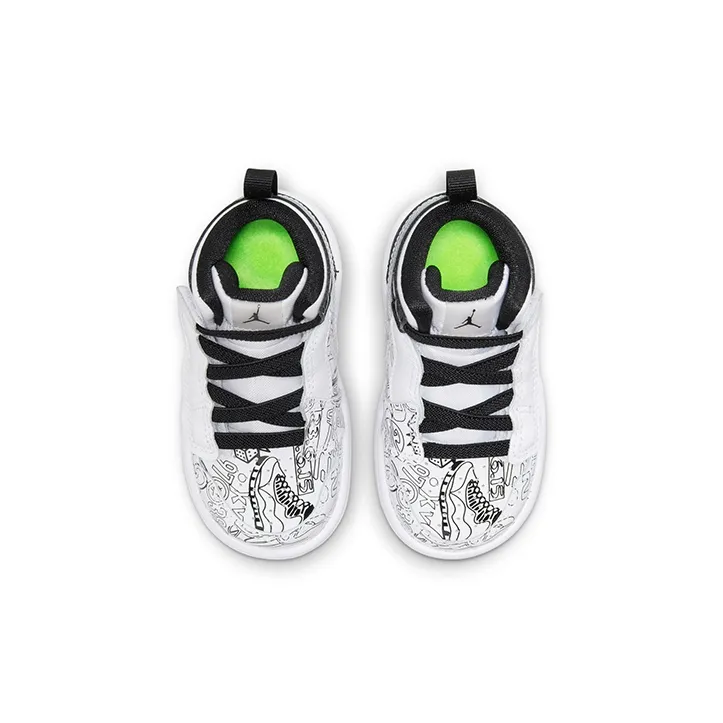 Jordan 1 Mid White Black Graffiti-3