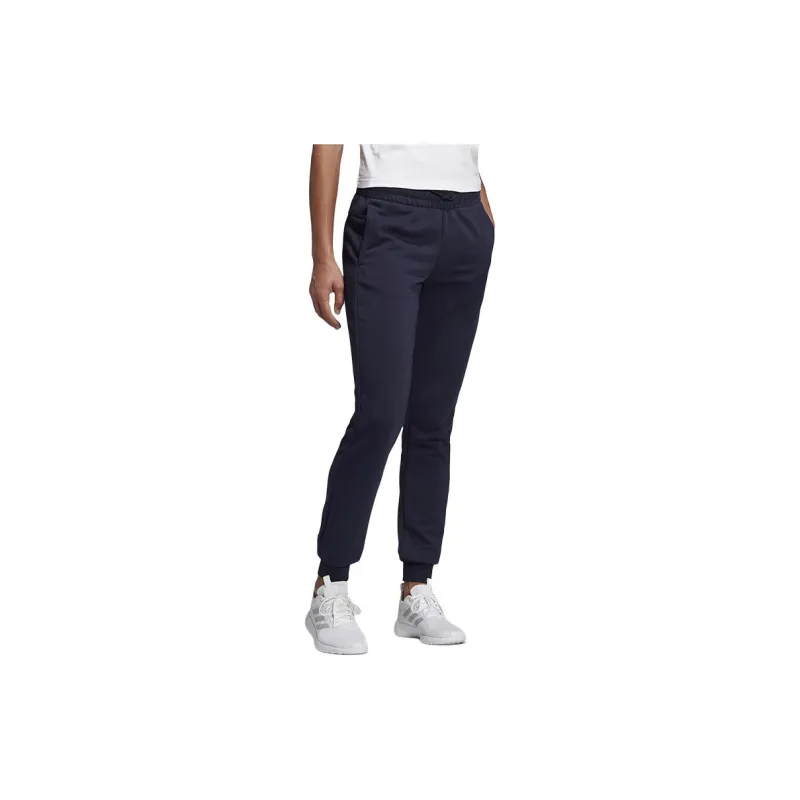 Adidas Knitted Sports Pants Women's Navy Blue-2