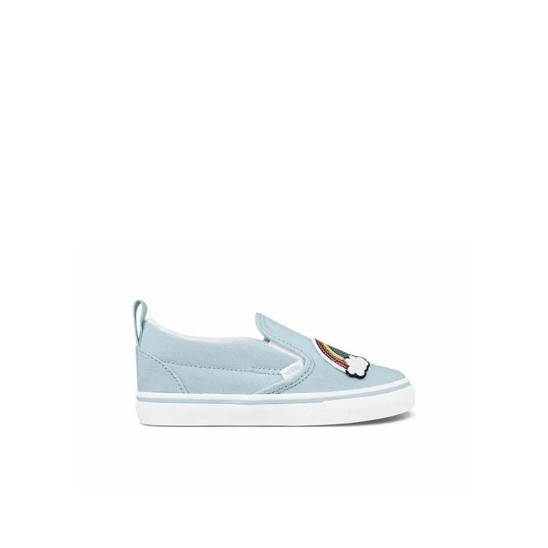 Vans Slip-on Anti-Slip And Wear-Resistant Breathable Low-Top Toddler Shoes Blue Infant And Toddler-1
