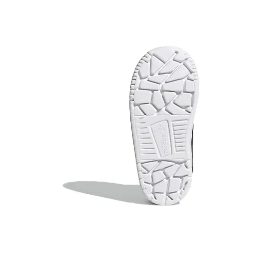 Adidas Originals Drop Step Slip-Resistant High-Top Toddler Shoes Black Blue White Infant And Toddler-5