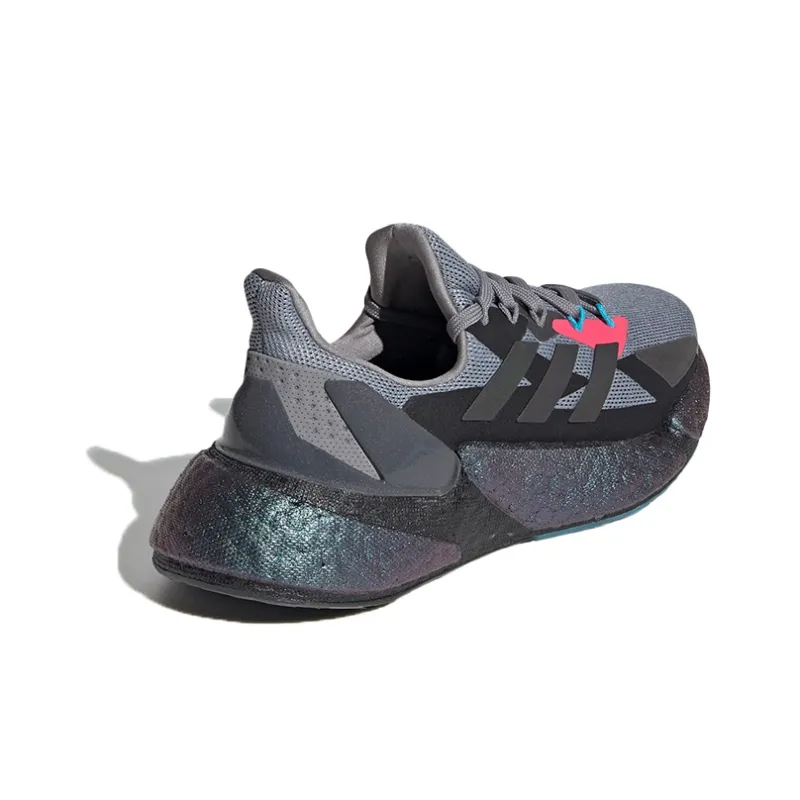 Adidas X9000l4 Anti Slip Wear Resistant Low Top Running Shoes Gray Black Teenagers-3
