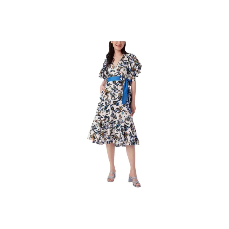 DVF Diane Von Furstenberg Short-Sleeved Dresses Women's Blue-2