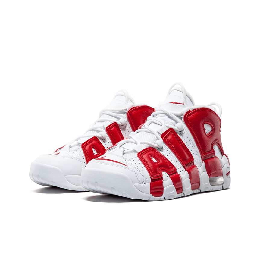 Nike red and white uptempo online