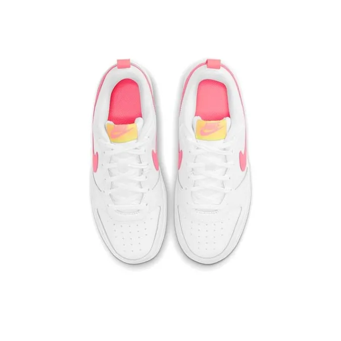 Nike Court Borough Low 2 White Light Citron GS-3