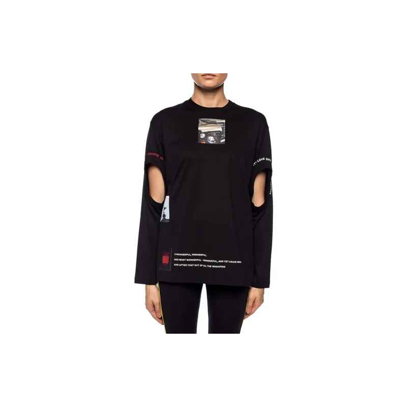 Burberry T Shirts Women's Black-2