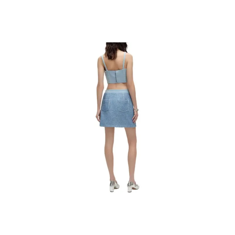 KARL LAGERFELD SS24 Camisole Women's Blue-3